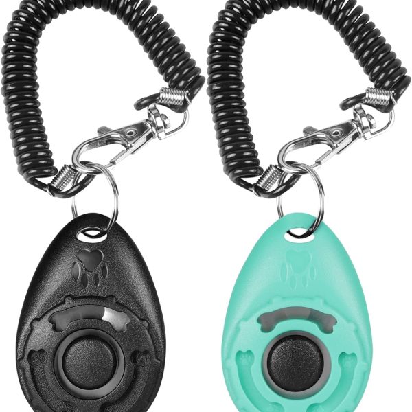 Diyife 2-Pack Dog Training Clickers – Large Easy-Click Button