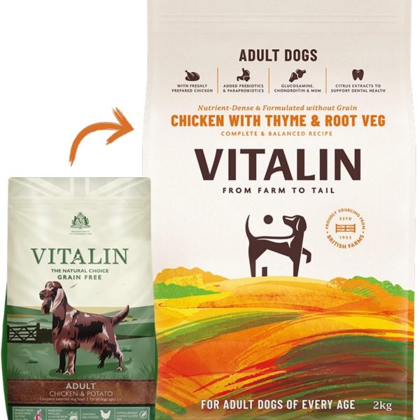 Vitalin Grain-Free Chicken Dog Food – 12kg